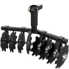 32″ Cut Width Disc Plow Harrow With 2″ Receiver Hitch Mount for ATVs /UTVs Heavy