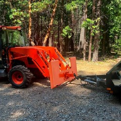3/8″ Thick Skid Steer Mount Plate 3000LBS Capacity w/2″ Removable Hitch Receiver