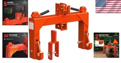 Heavy-Duty Quick Hitch for Category 1 Tractors – 5-Position Adjustable Adapter