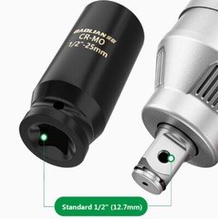 1x 1/2″ Drive Extended Wind Cannon Heavy duty Electric Socket wrench Tool 8-41mm