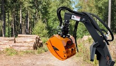 Wolfequip 360° Rotating Log Grapple Hydraulic Skid Steer Grapple Heavy Duty 44in