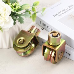 Biugaaufai 4 Pack 2.5 Inch Sliding Gate Wheels with inches, golden