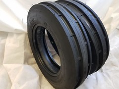 5.50-16 (2 TIRES + TUBES) 6 PLY ROAD CREW ST1 F2 3-Rib Farm Tractor 5.50.X16