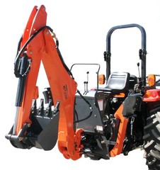 Farmer Helper Tractor Backhoe, 9’Dig 3-Pt Self Contained, PTO Cat.I 30Hp+