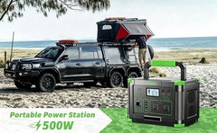 Power Station Portable 500W 519Wh With AC Outlet/DC Ports/USB Ports 140400mAh