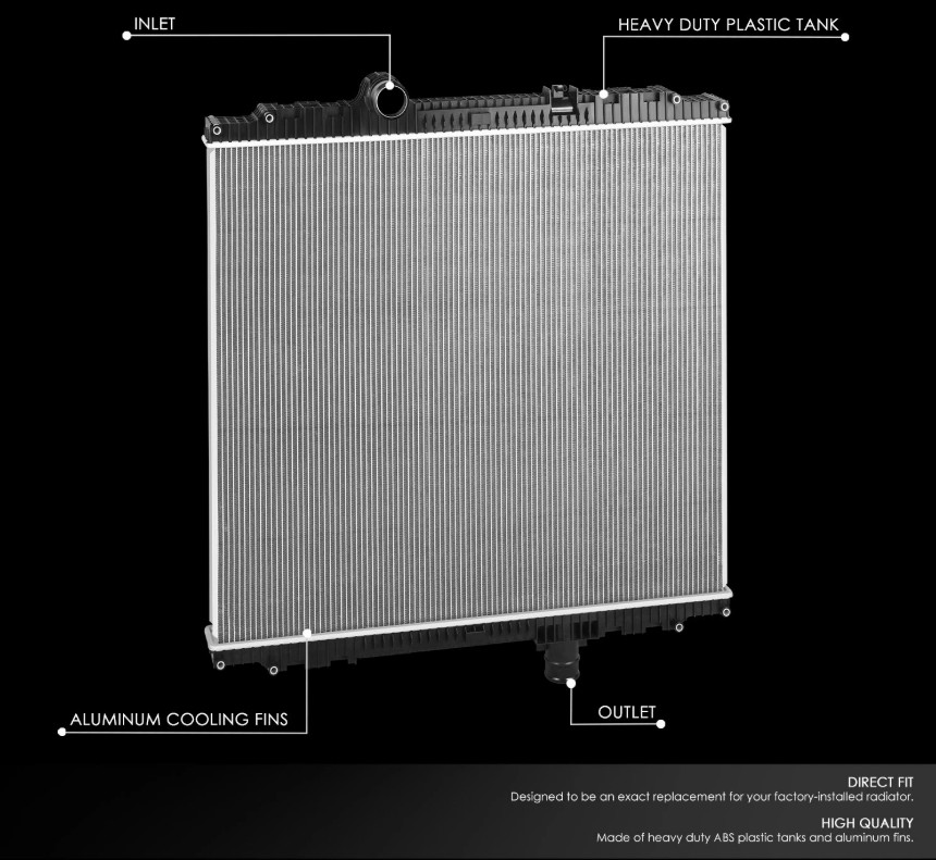 Radiator for Peterbilt 579 / Kenworth T680 2018 2019 2020 2021 2022 2023 2024