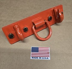 JD John Deere, Kubota Compact Tractor Bolt on Chain Hooks, D Rings