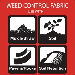 Heavy Non-Woven Ground Cover Landscape Fabric Weed Barrier 4 ft. x 300 ft.
