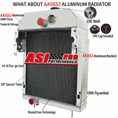 ASI 4 ROW 70mm Aluminum Radiator For Case International Farmall 300 350 61704R93