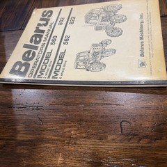 ORIGINAL Belarus Model 560 562 802 822 Tractor Operators Owners Manual 2WD 4WD