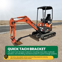 Excavator Quick 1 Pair of Bucket Ears Attachment For Kubota KX041 KX018 U17