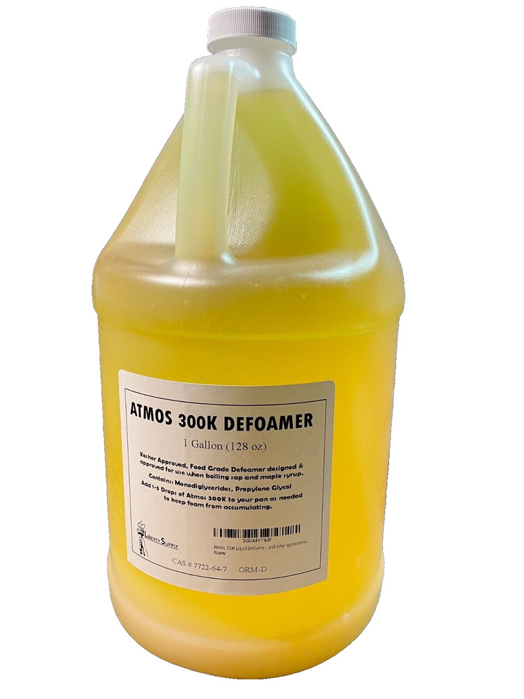 Liquid Defoamer 128 oz (1 Gallon), Atmos 300K, Food Grade, Kosher, Maple Sap Etc