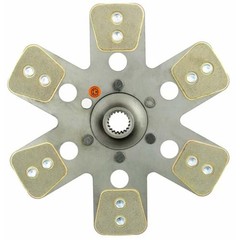 R43203 HD6 13-1/2″ Transmission Disc, 6 Pad, w/ 1-1/4″ 19 Spline-Fits John Deere