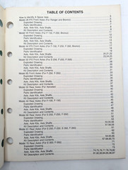 Dana Spicer Diagrams Parts List Ford 1979-1984 Front/Rear Axle Kits