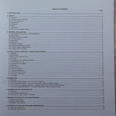 OLYMPIAN GAS SET GENERATOR TECHNICAL OPERATION & MAINTENANCE MANUAL BOOK