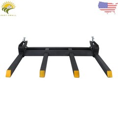 For Tractor Skid Steer Buckets Universal 2500lbs 42″ Clamp on Heavy Debris Fork