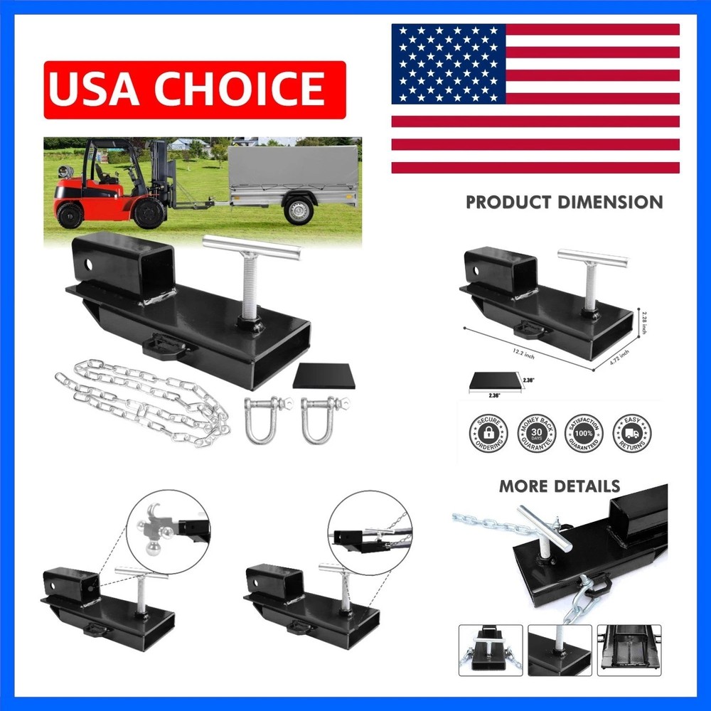 Forklift Trailer Hitch Attachment, EBESTTECH 1PC Fork Trailer Hitch Attachmen…