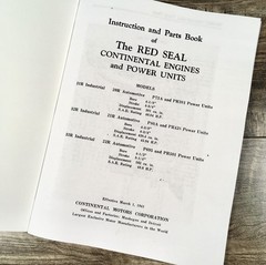 Continental 33R 22R Engine P695A PR501 Power Unit Service Manual Repair Shop