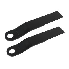 2pcs Heavy Duty Steel Mower AR400 For King Skidsteer Brush Hog Cutter Blades