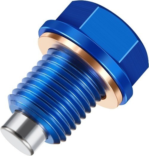 M14 x1.5 Magnetic Oil Drain Plug with Crush Washer Gaskets Repla Size: M14×1.5