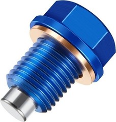 M14 x1.5 Magnetic Oil Drain Plug with Crush Washer Gaskets Repla Size: M14×1.5