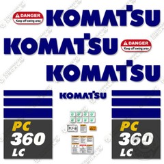 Fits Komatsu PC360LCi-10 Decal Kit Excavator – 7 YEAR OUTDOOR 3M VINYL!