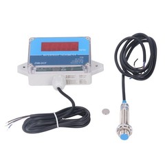 Motor Tachometer Speed Meter Sensor IP68 LED Digital Display DC 8V‑24V