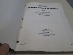 Euclid Repair Manual General Motors Diesel Engines Series 3,4, 6-71,71E N T 1963
