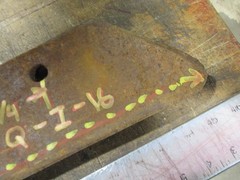 PLOW POINT/SHARE #REQ-I-16, 22 1/2″ LONG, 3 HOLE-5 1/4 SPACED NOS #102-2, ??