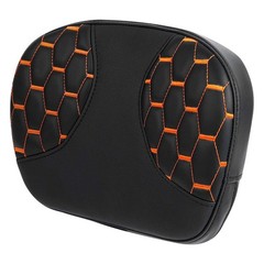 Hexagon Honeycomb Sissy Bar Pad King Street Electra Glide 95-23 Black Orange