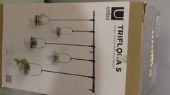 Umbra Triflora 5 Hanging Planter White: Modern Steel Indoor Ceiling/Wall