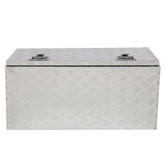 36″ Aluminum Under Body Toolbox 5 Bar Tread Silver
