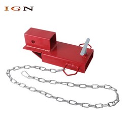 2″ Receiver Forklift Trailer Hitch Attachment Trailer Towing Adapter with Chain