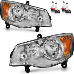 2008-2020 Dodge Grand Caravan Chrysler Town Country Headlight Pair Left Right