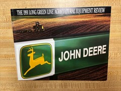 1991 John Deere Long Green Line Tractor Buyers Guide Catalog Brochure 36 Pages