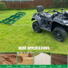 Garvee Drag Harrow Driveway Leveling Rake 8 Ft Driveway Drag For Gravel 6 Ft