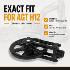 For Mini Excavator Track Idler Wheel Assembly Front Idler ISDZJL-H12 New