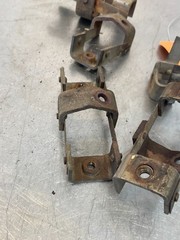 1979 Massey Ferguson 2775 Tractor Exhaust Manifold Heat Shield Brackets