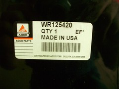 Agco WR125420 Black Metal Tool Box Assembly