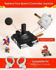 Joystick Replacement Kit for Oculus Quest 2 Controller, Repair Kit for Meta