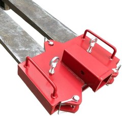 2” Forklift Trailer Hitch Receiver Tow Hitch Attachments for Dual Pallet Fork