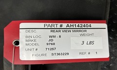 Used John Deere Rear View Mirror AH142404