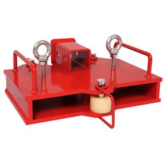 Forklift Trailer Hitch Receiver 2” Tow Hitch Attachments for Dual Pallet Fork