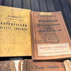 Lot of Vintage CAT Caterpillar Parts Catalogs Manuals TRACTORS ENGINES War Dept