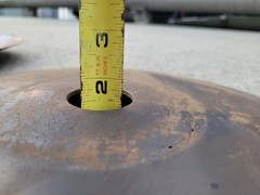 3 Vintage Disc Blades 16″ inch, Hole 1-1/2″ Steampunk Industrial Farm Implement