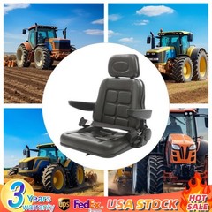 35°-180° Adjustable Tractor Seat Universal Forklifts Chair PVC Harvester Seating