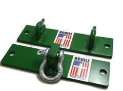 Tractor NEW ITEM double bucket hooks and shackle John Deere green bolt on