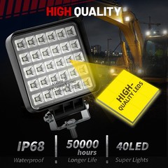 4” LED WORK LIGHTS Flood Lights for Caterpillar Construction Equipment Forklift