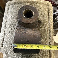 Log Loader Grapple Bucket Link Yoke Hanger 1 3/4” & 2” Pin Has Wear In Bushings