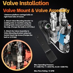 Third Function Valve Kit for Kubota MX4700 MX4800 MX5000 MX5100 MX5200 MX5800